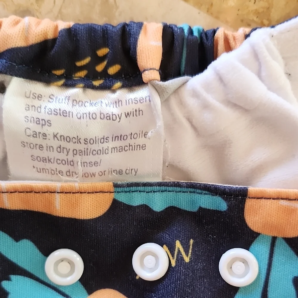 3 Colorful Baby Reusable Cloth Diapers